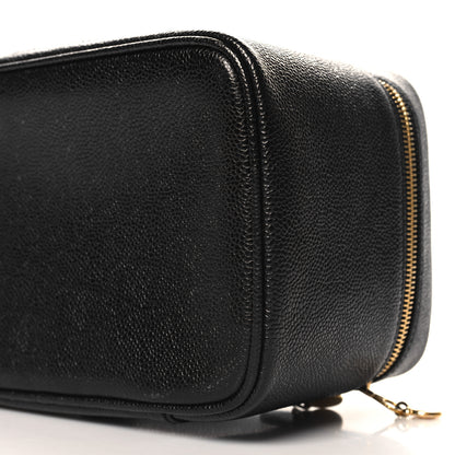 Chanel Caviar CC Vanity Cosmetic Case Black 10 of 10