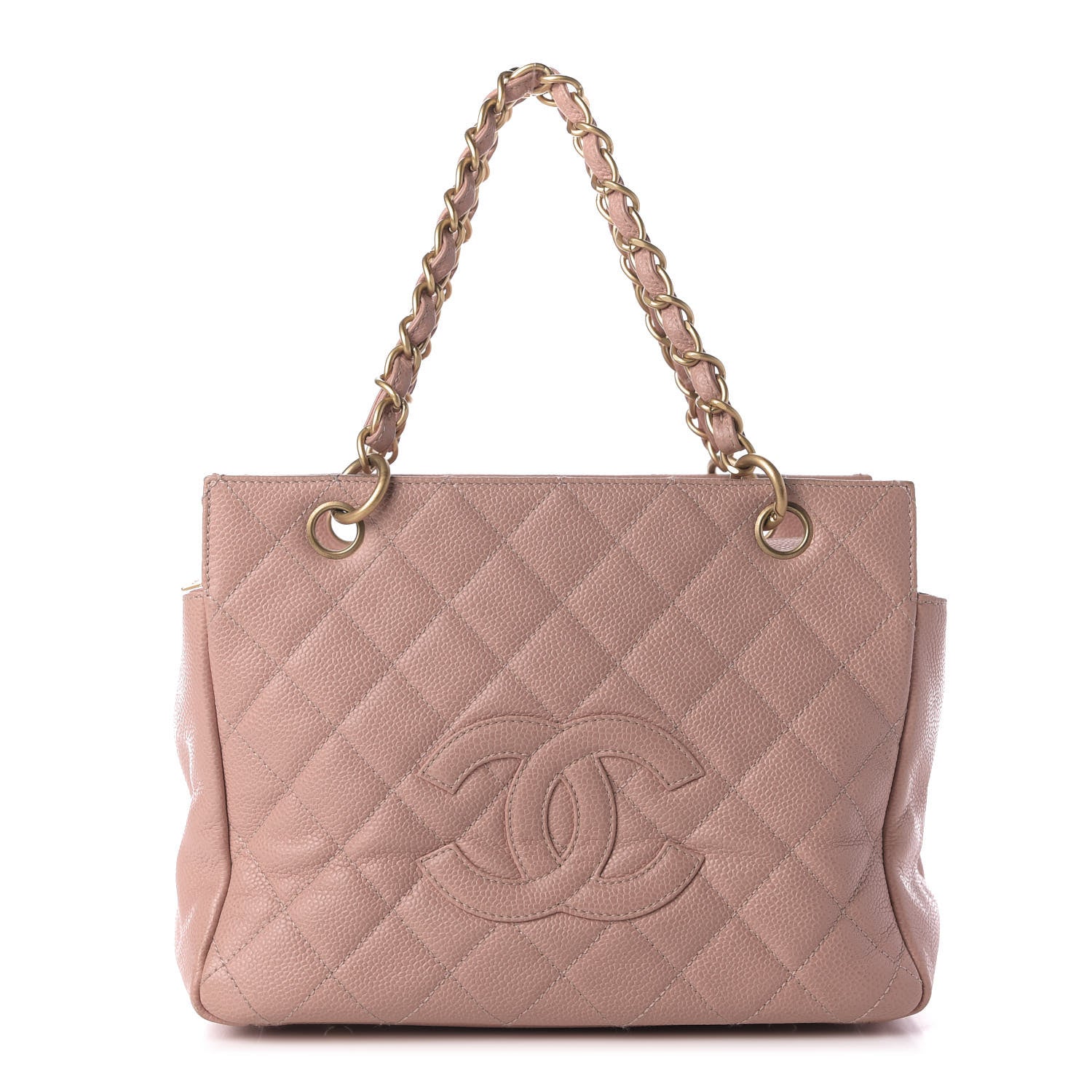 Chanel Caviar Quilted Petit Timeless Shopping Tote PTT Pink 1 of 13