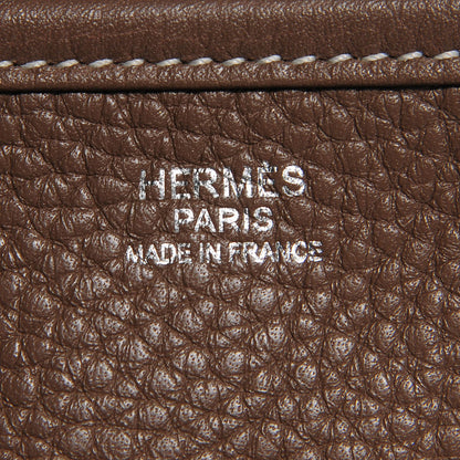 Hermes Taurillon Clemence Evelyne III PM Etoupe 4 of 14
