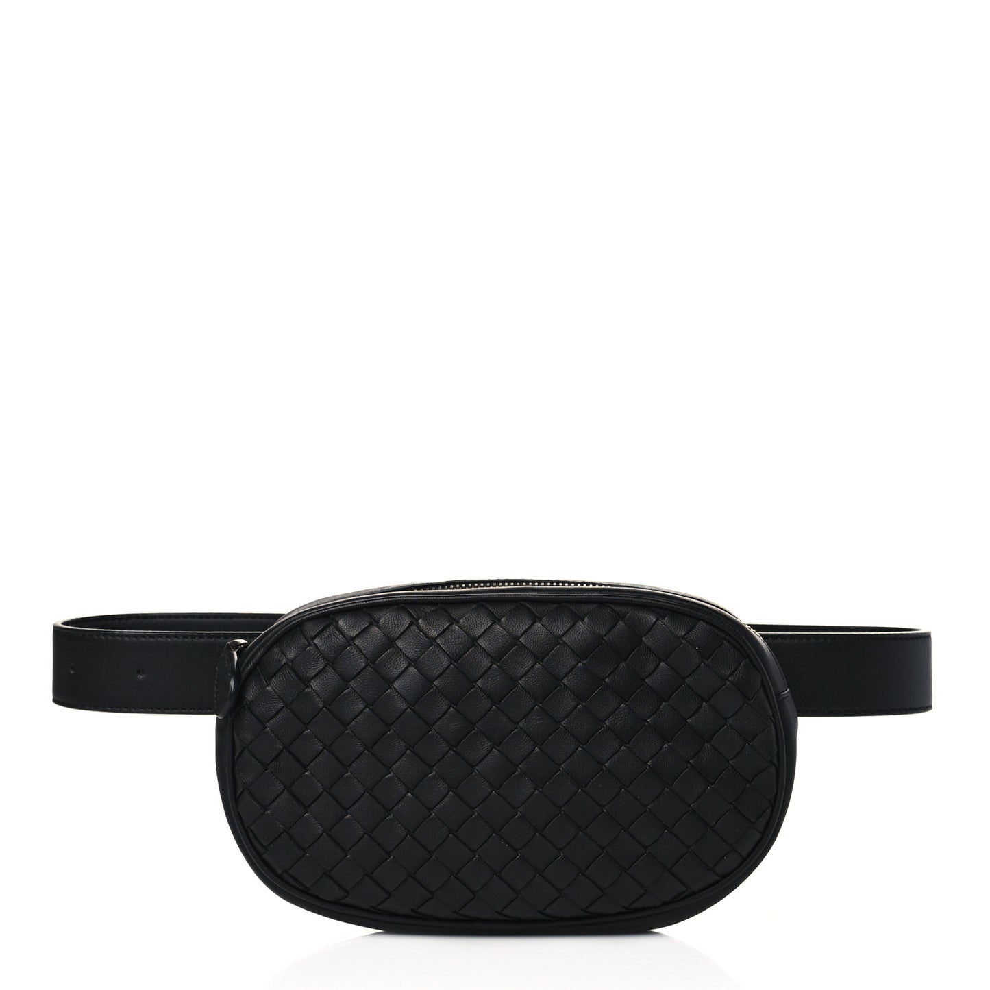 Nappa Intrecciato Belt Bag Black