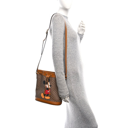 Gucci X DISNEY Mini Vintage GG Supreme Monogram Bucket Bag Beige Vintage Sun Oil 2 of 10