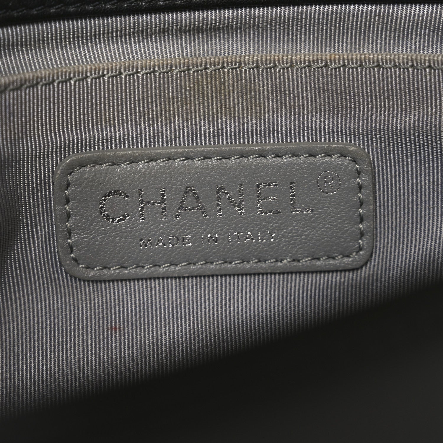 Chanel Lambskin Quilted Medium Boy Flap Dark Grey 6 of 11