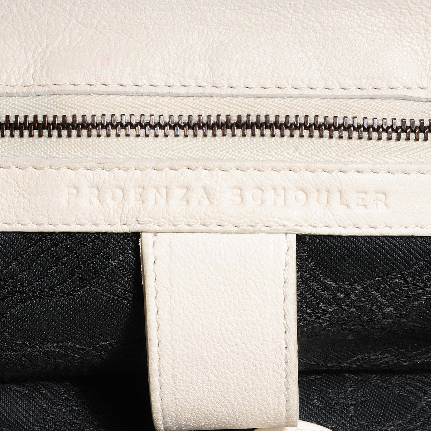 Lambskin PS1 Large Satchel Ivory