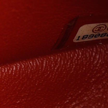 Chanel Lambskin Quilted Jumbo Double Flap Red 9 of 10