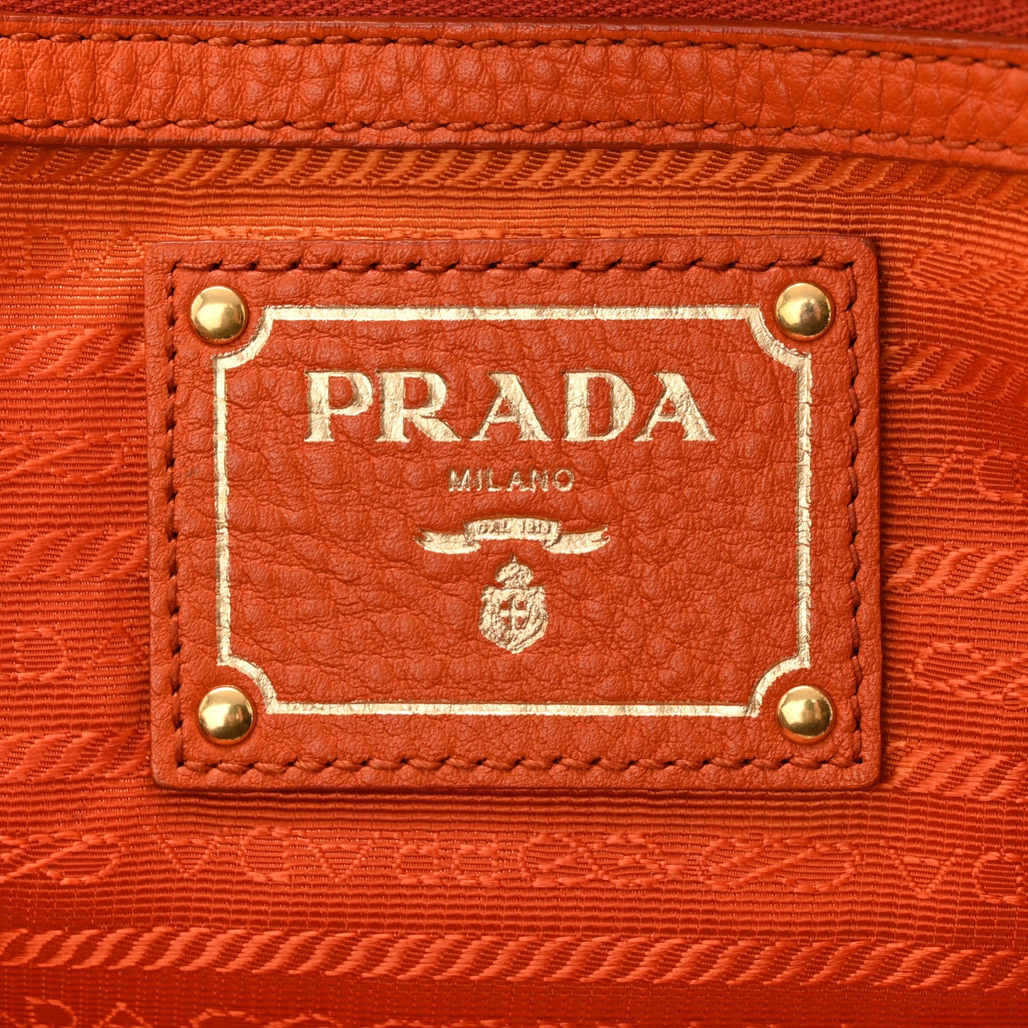 Vitello Daino Shopping Tote Papaya