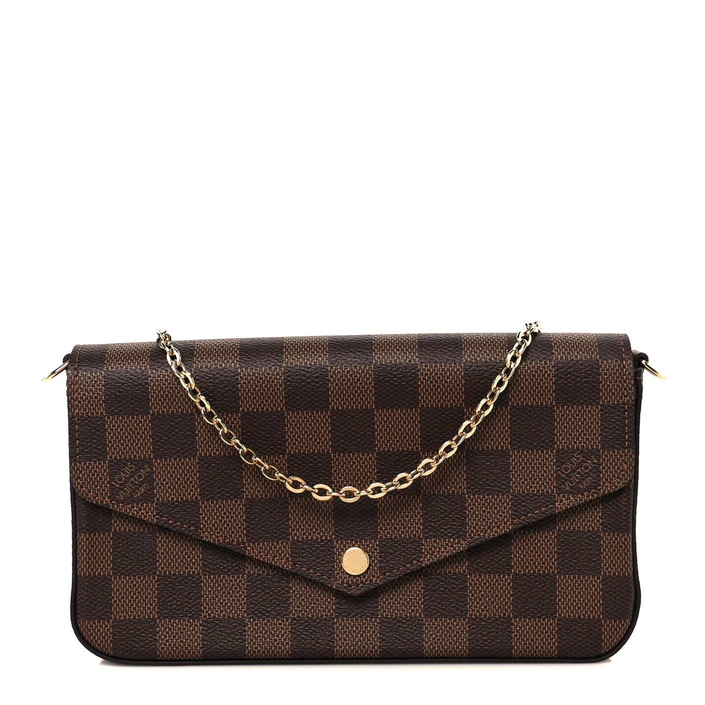 Damier Ebene Pochette Felicie Chain Wallet
