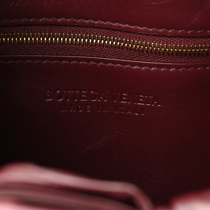Bottega Veneta Paper Calfskin Intreccio Plisse Cassette Camera Bag Barolo 6 of 9