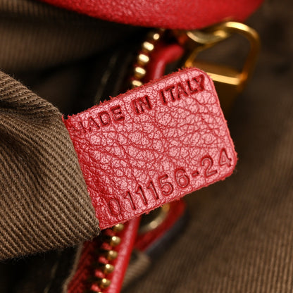 Chloe Calfskin Medium Marcie Satchel Ruby 7 of 14