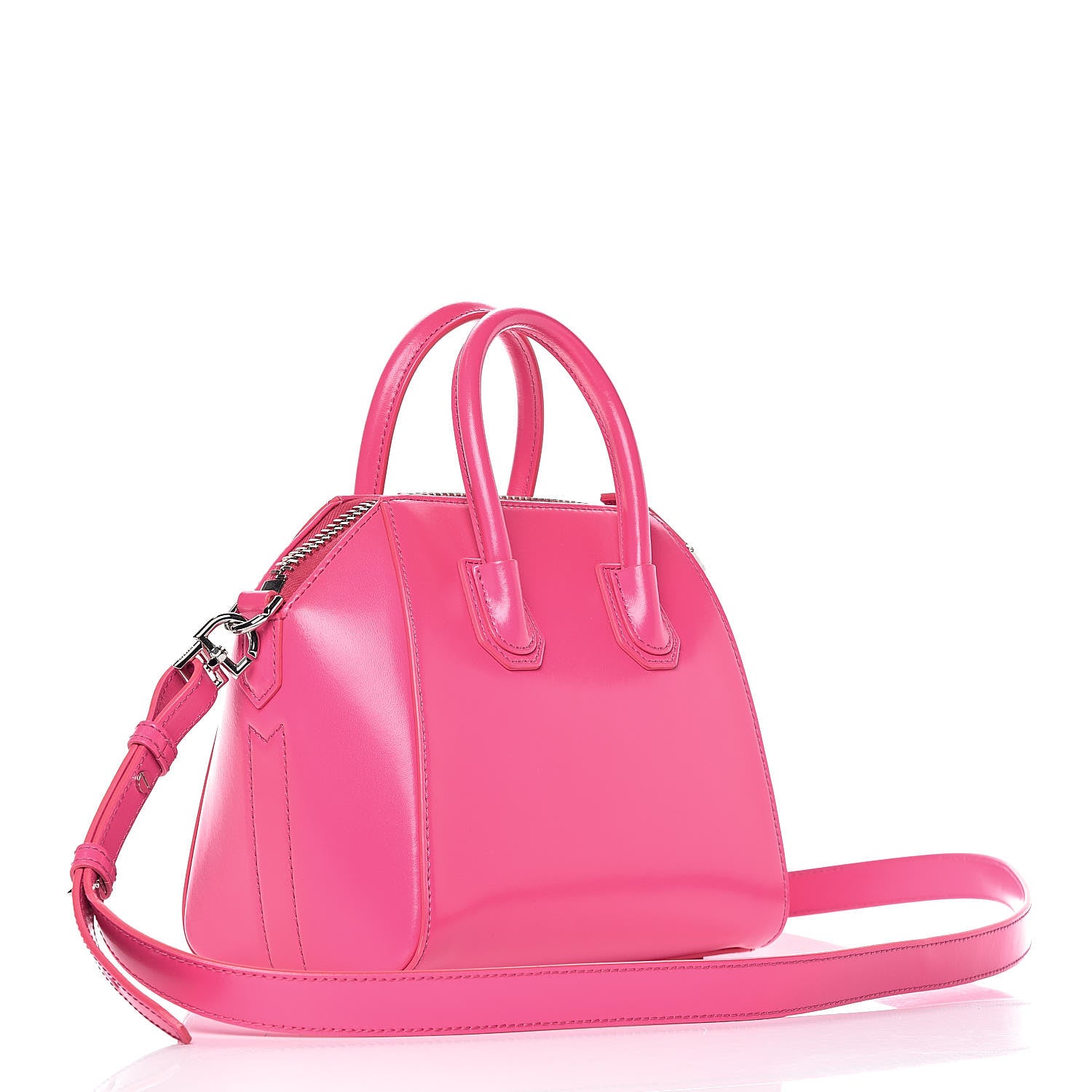 Givenchy Shiny Lord Calfskin Mini Antigona Shocking Pink 3 of 10