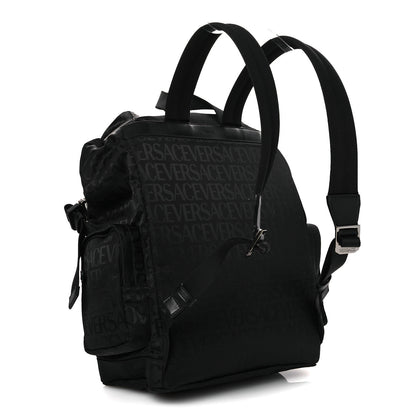 Versace Nylon Logo Neo Backpack Black 3 of 11