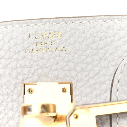 Hermes Togo Birkin 25 Gris Pale 7 of 11