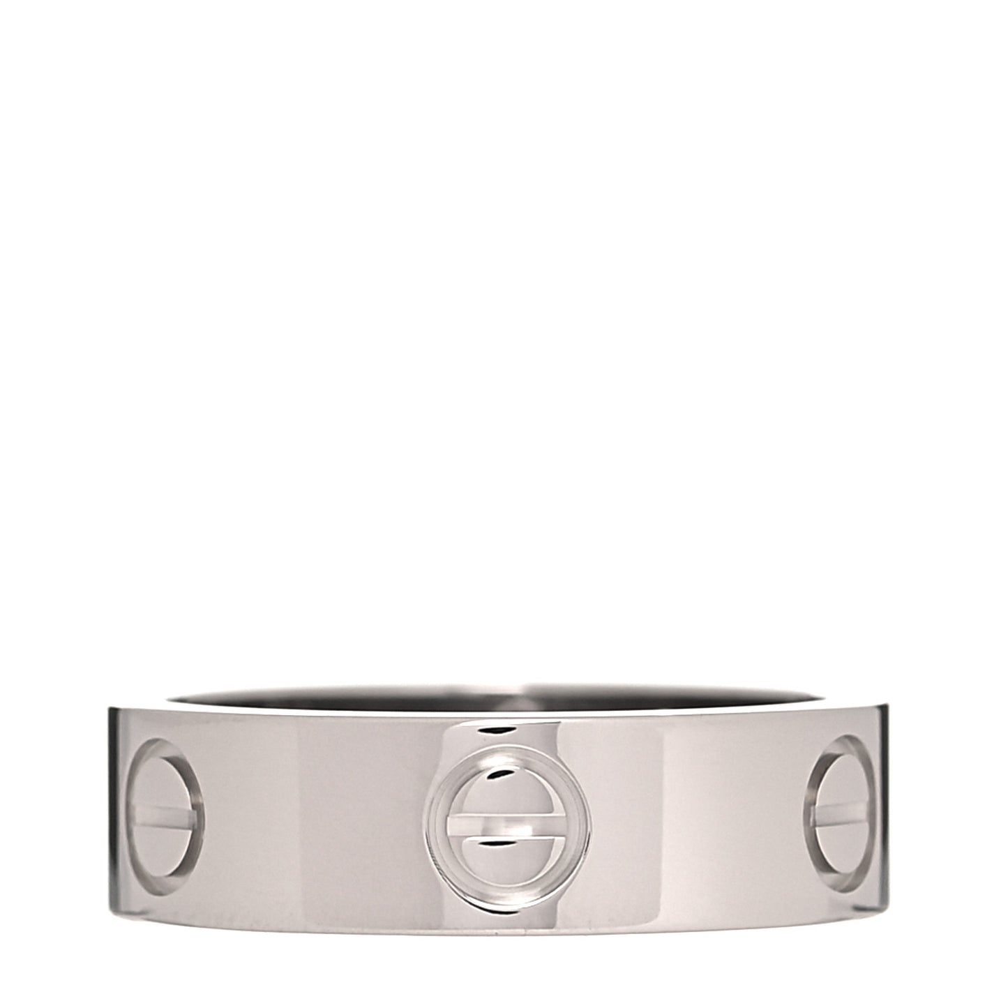 18K White Gold 5.5mm LOVE Ring 53 6.5
