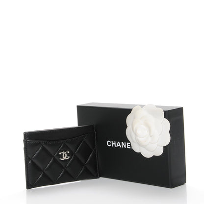 Chanel Lambskin Quilted Card Holder Black 9 of 9