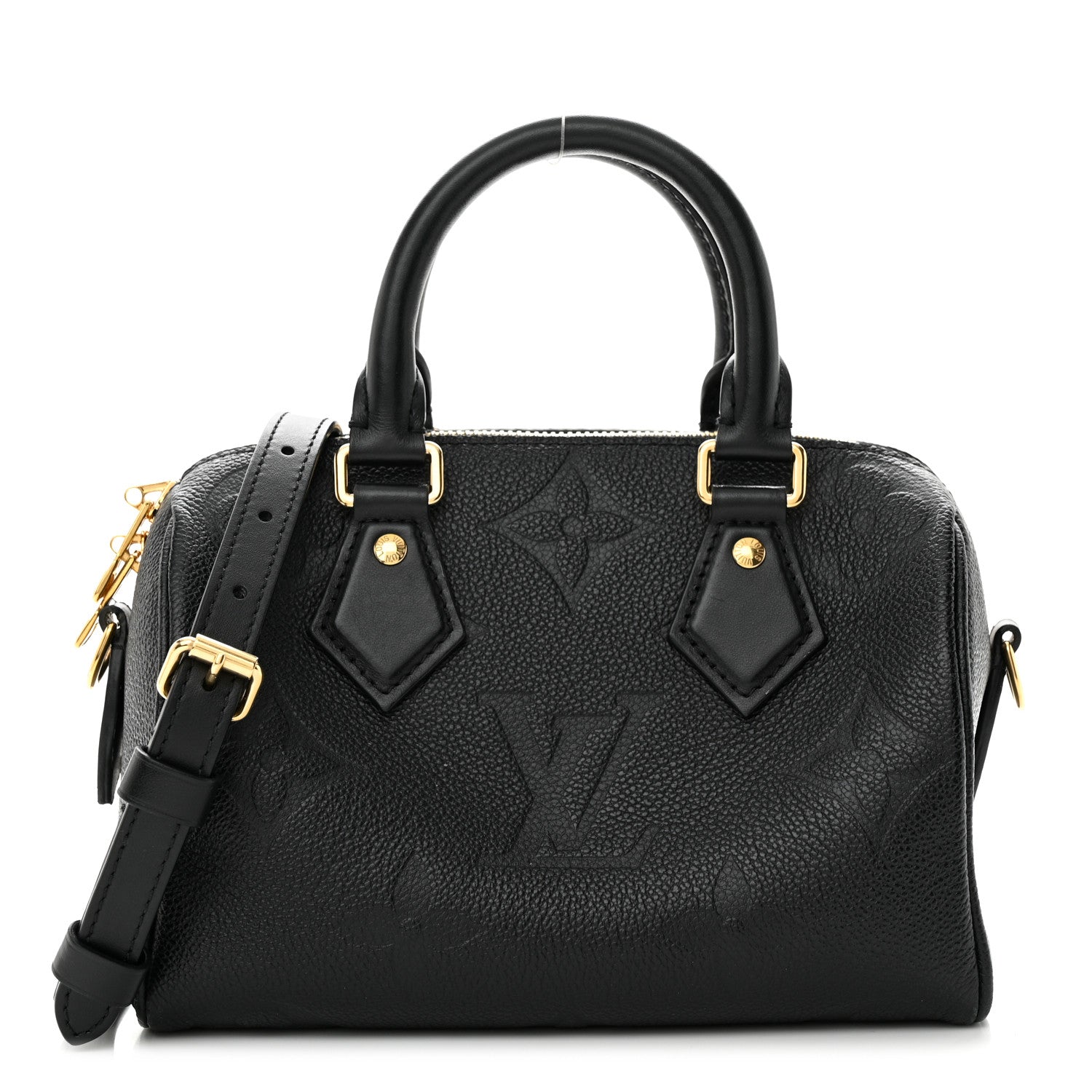 Louis Vuitton Empreinte Monogram Giant Speedy Bandouliere 20 Black 1 of 10