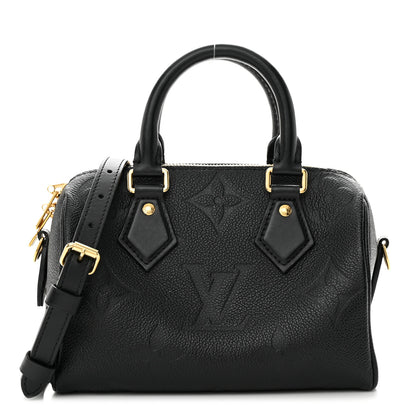 Louis Vuitton Empreinte Monogram Giant Speedy Bandouliere 20 Black 1 of 10