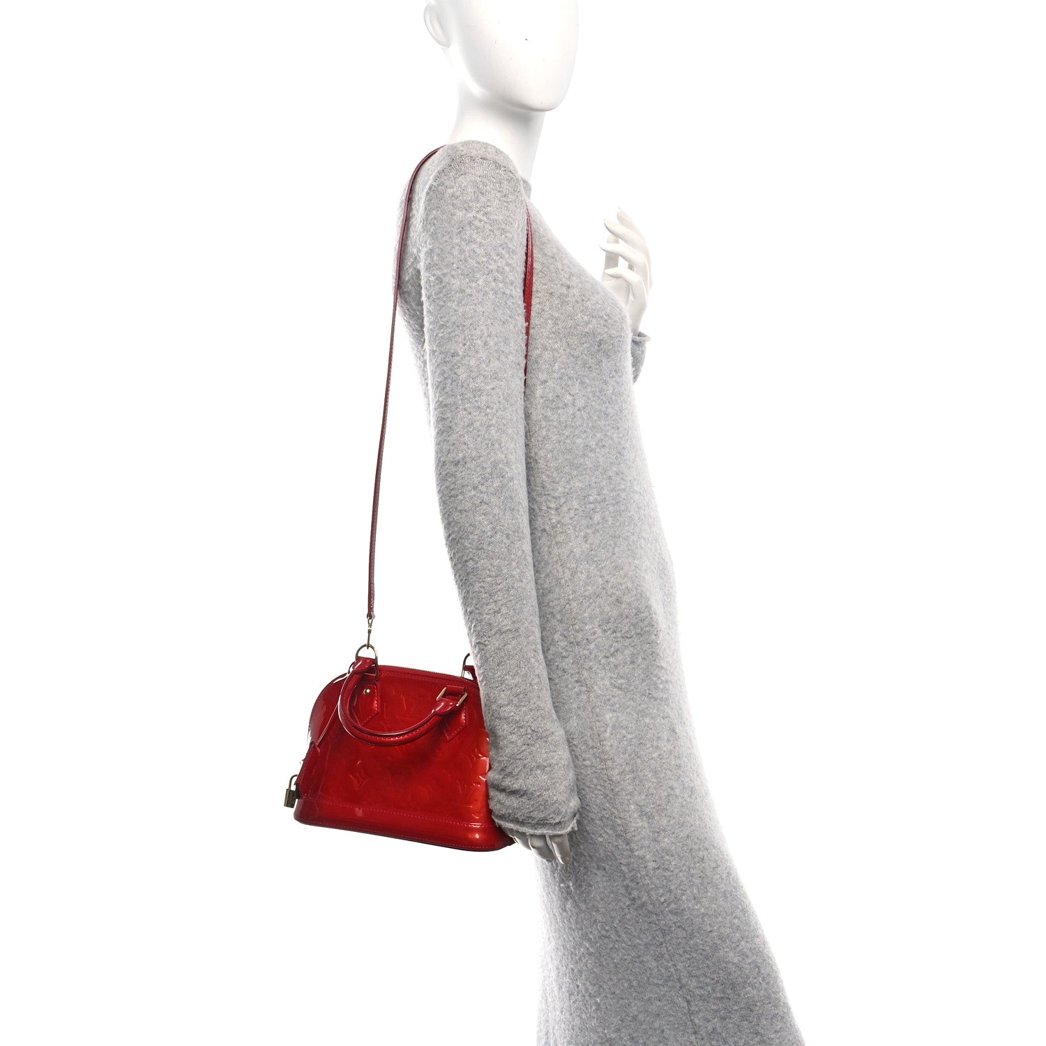 Louis Vuitton Vernis Alma BB Pomme D'Amour 2 of 11