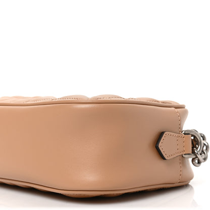 Gucci Calfskin Matelasse Aria Small GG Marmont Chain Shoulder Bag Camelia 7 of 7