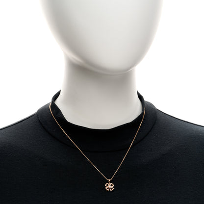 Bulgari 18K Rose Gold Diamond Fiorever Pave Pendant Necklace 2 of 5