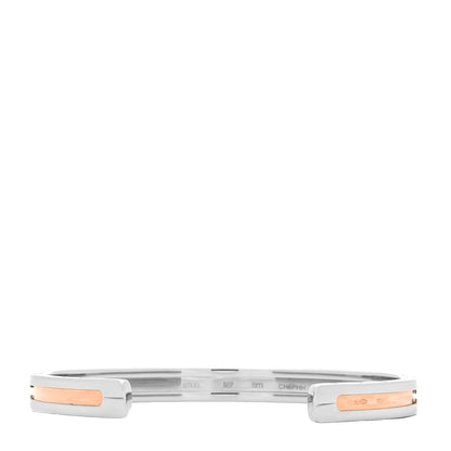 Bulgari 18K Rose Gold Stainless Steel B.Zero1 Cuff Bracelet SM 3 of 4