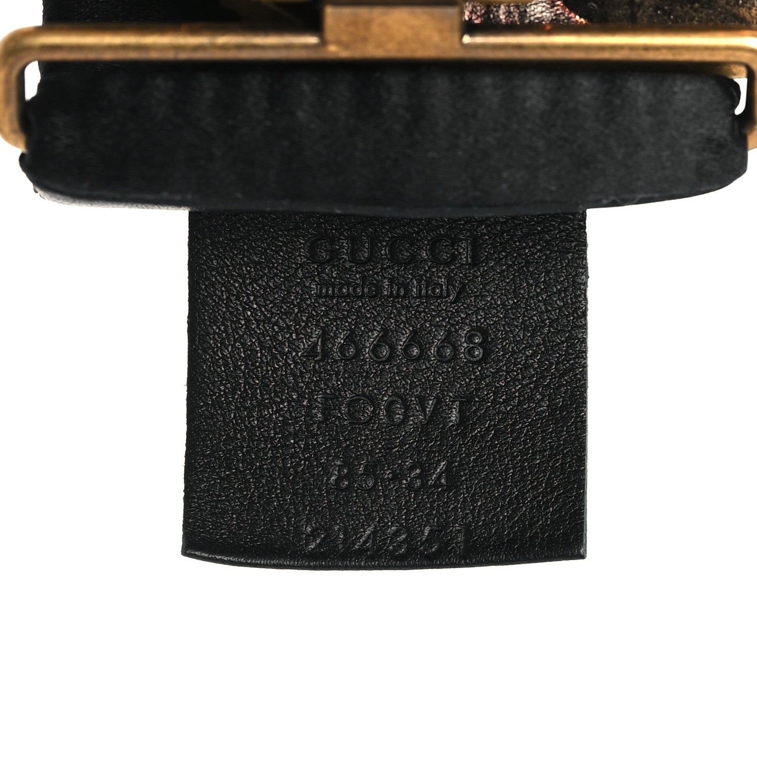 Gucci Satin Fox Head Buckle Belt 85 34 Black 4 of 4