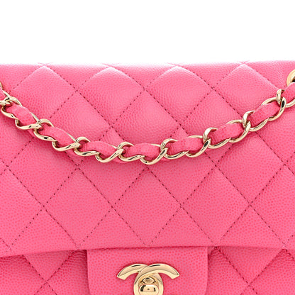 Chanel Caviar Quilted Small Double Flap Pink 8 of 10
