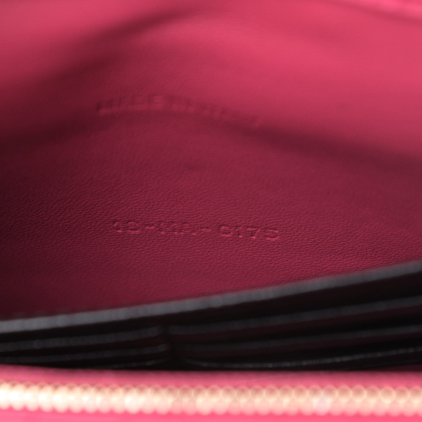 Lambskin Cannage Miss Dior Promenade Pouch Fuchsia