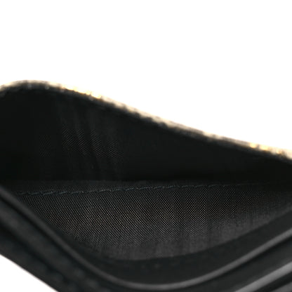 Gucci GG Supreme Monogram Bees Card Holder Black 7 of 11