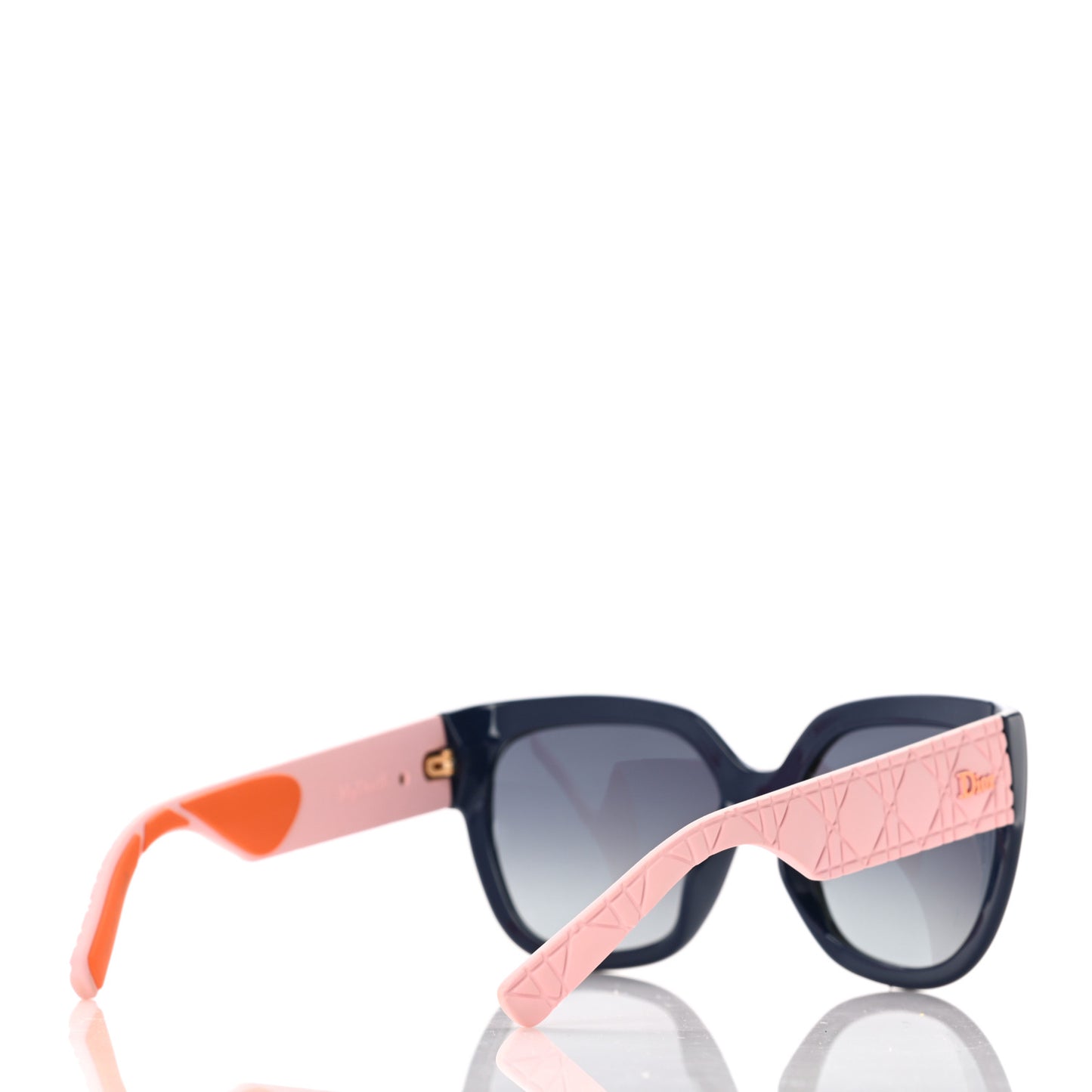 Resin Cannage Dior Lady 1 NF Sunglasses Pink Blue