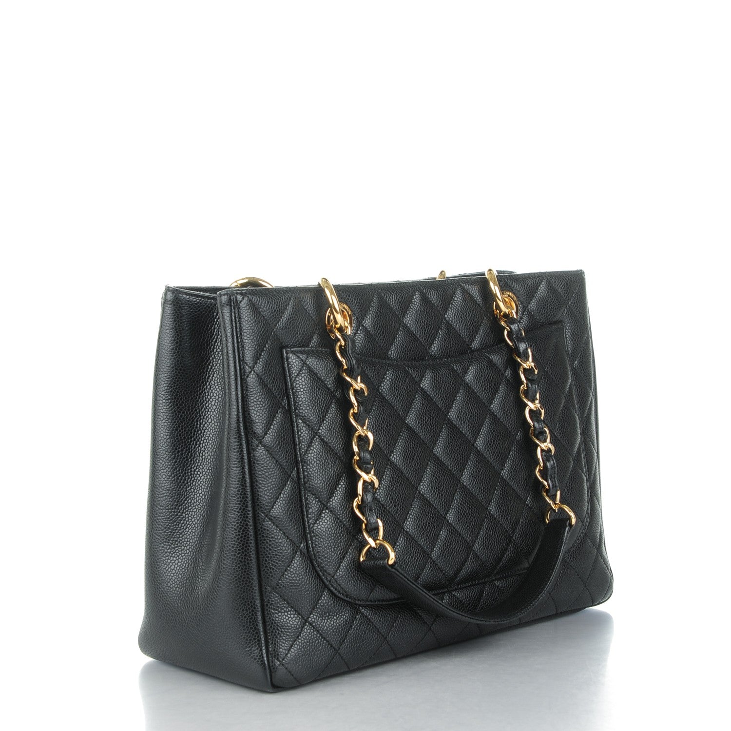 Chanel Caviar Quilted Grand Shopping Tote GST Black 3 of 7
