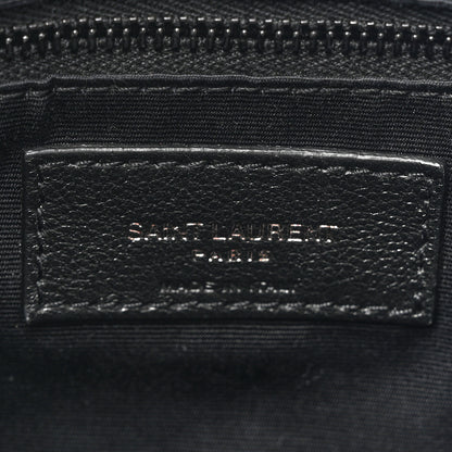Saint Laurent Calfskin Crocodile Embossed Monogram Medium Niki Shopping Bag Black 6 of 10