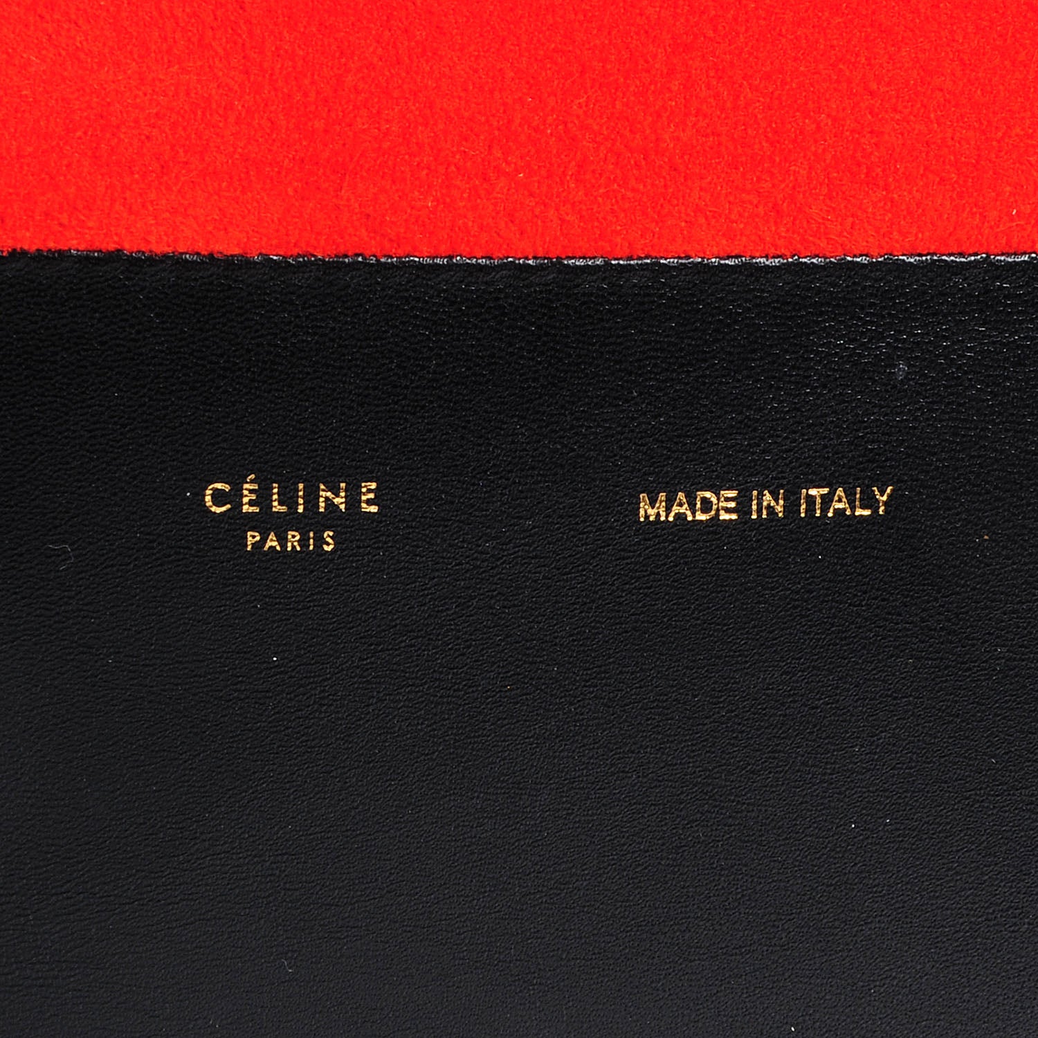 Celine Lambskin Suede Horizontal Bi-Cabas Coral 8 of 8
