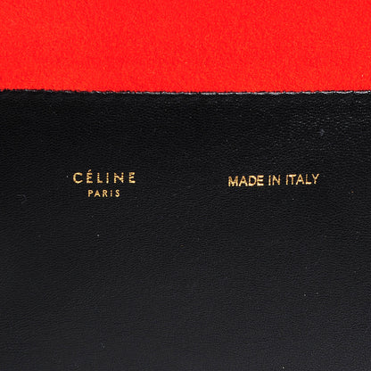 Celine Lambskin Suede Horizontal Bi-Cabas Coral 8 of 8