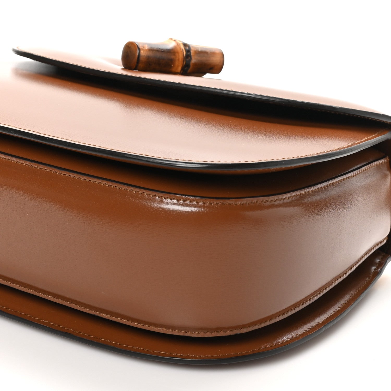 Gucci Boarded Dyana Lux Calfskin Web Medium Bamboo 1947 Top Handle Bag Brown 10 of 10