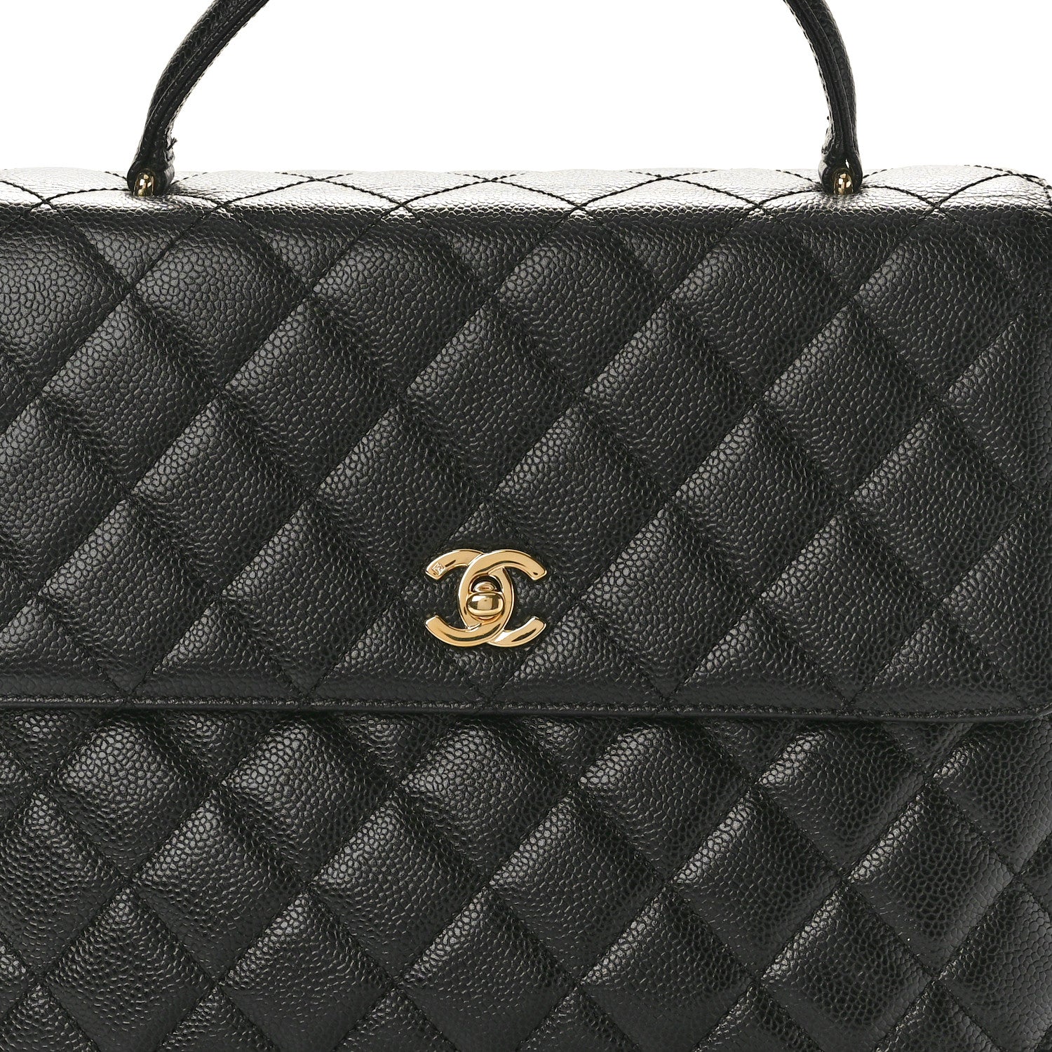 Chanel Caviar Quilted Jumbo Kelly Flap Black 8 of 11