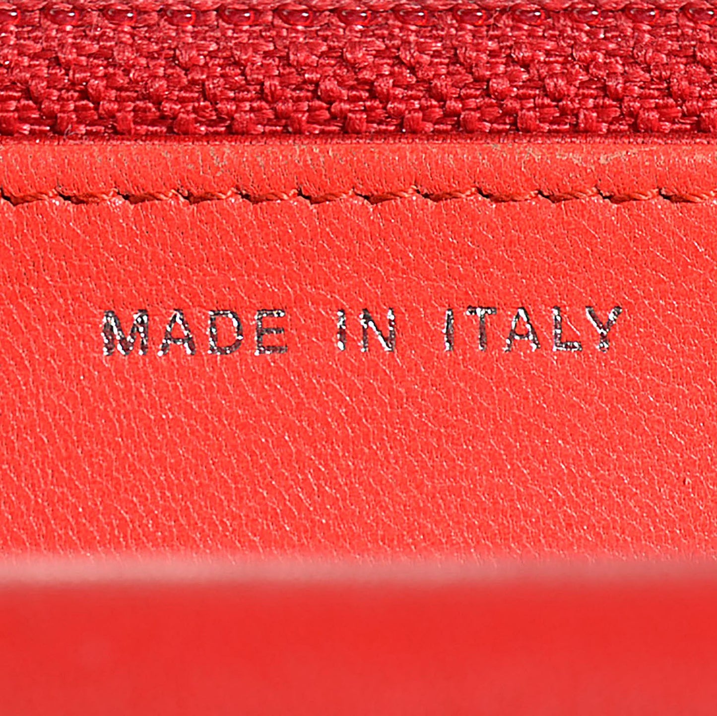 Lambskin Camellia Embossed Wallet On Chain WOC Red