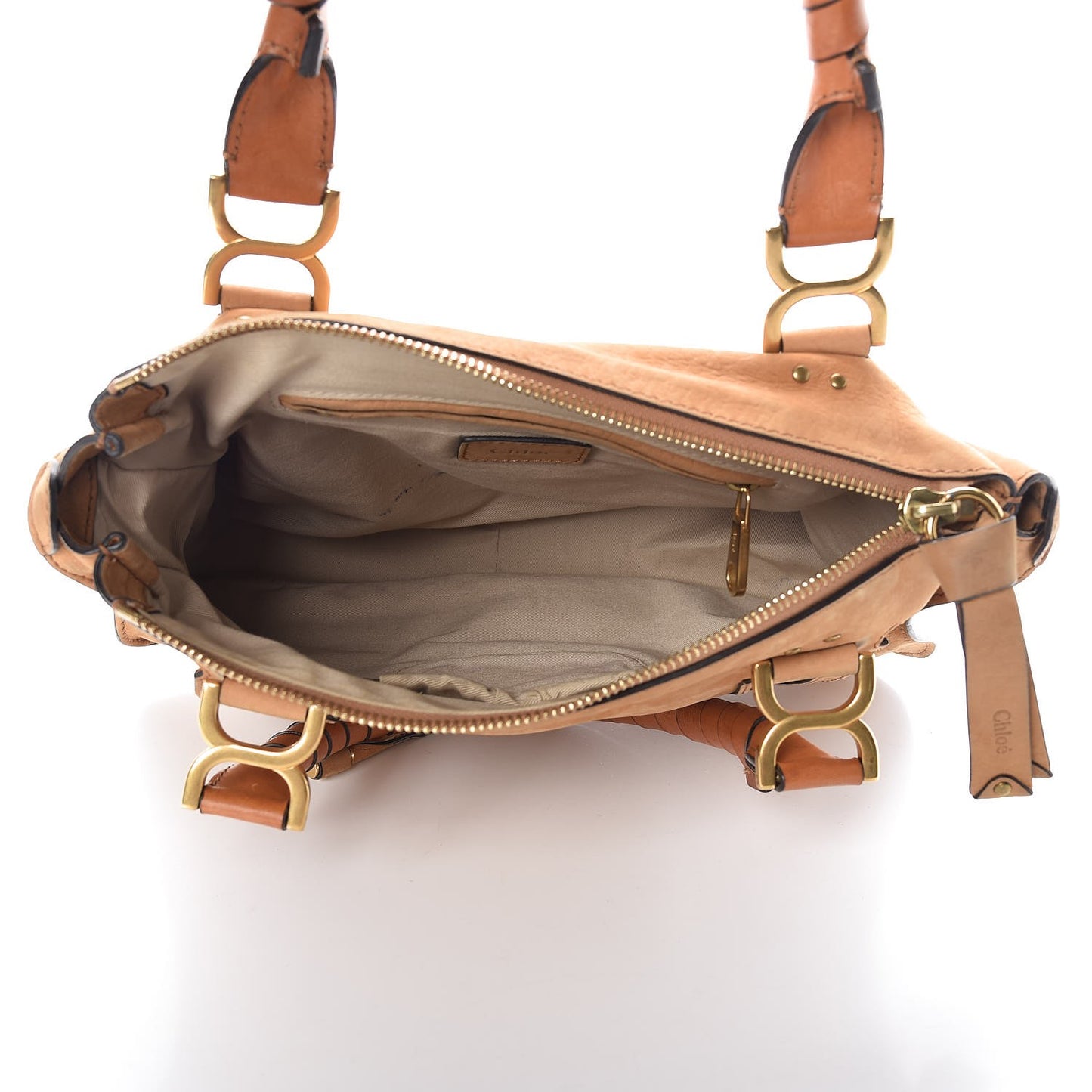 Nubuck Calfskin Medium Marcie Satchel Brown Sugar