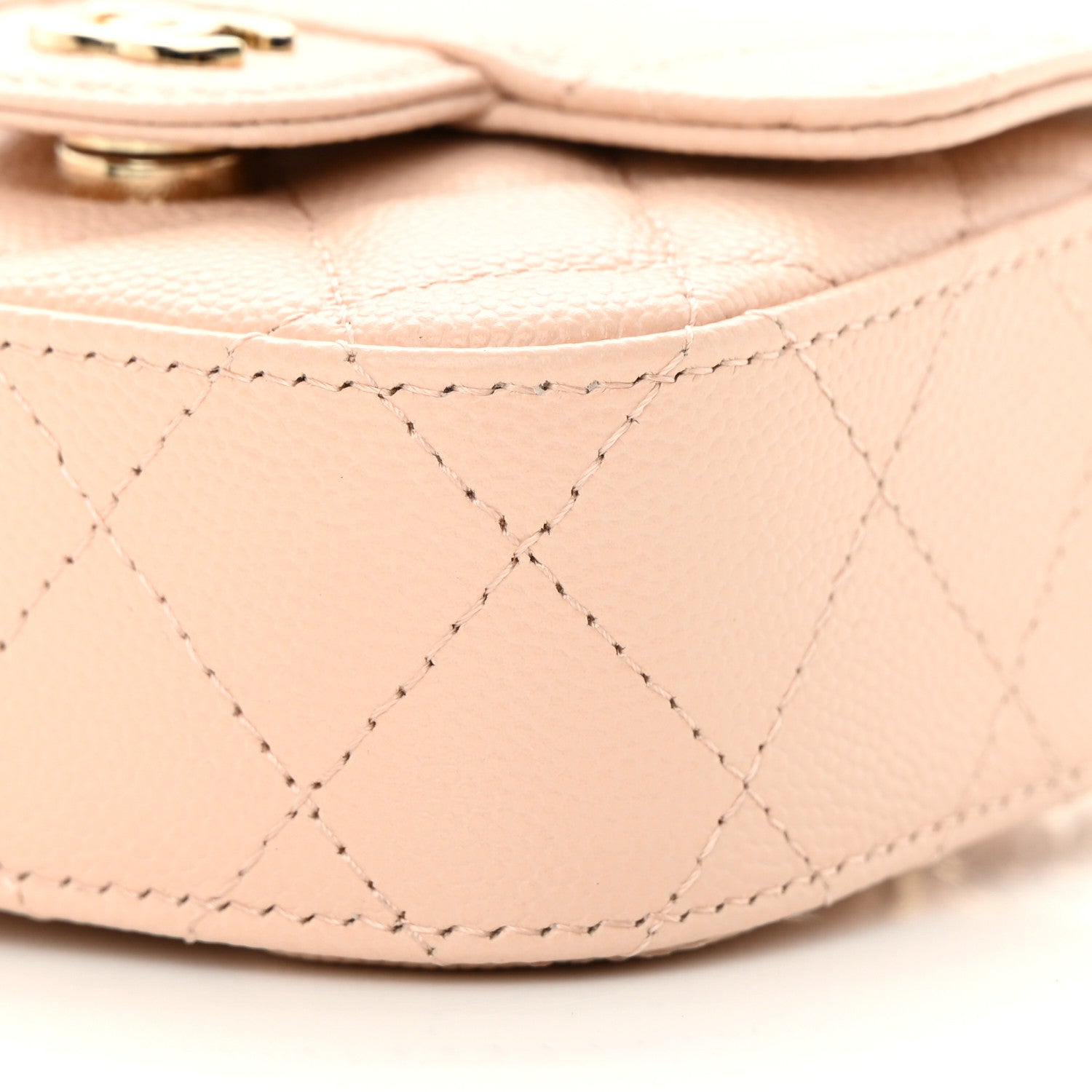 Chanel Caviar Quilted Mini Clutch With Chain Light Beige 11 of 13