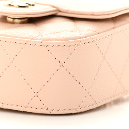 Chanel Caviar Quilted Mini Clutch With Chain Light Beige 11 of 13