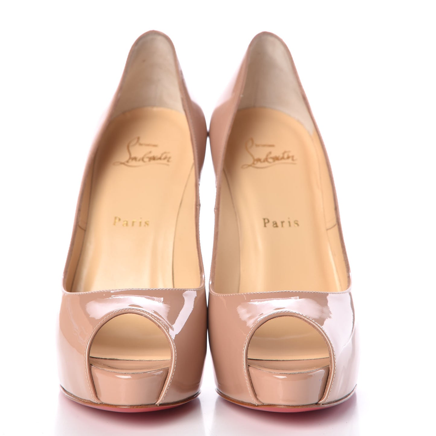 Patent New Very Prive 120 Pumps 38 Nude