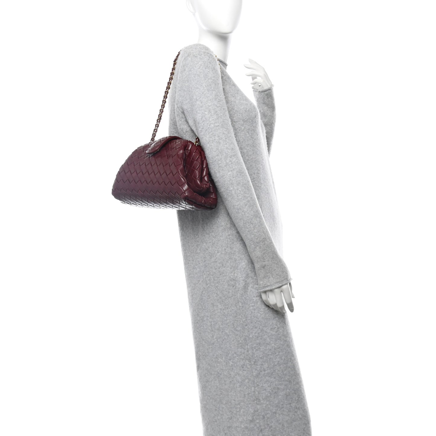 Nappa Intrecciato Teen The Lauren 1980 Clutch With Chain Barolo