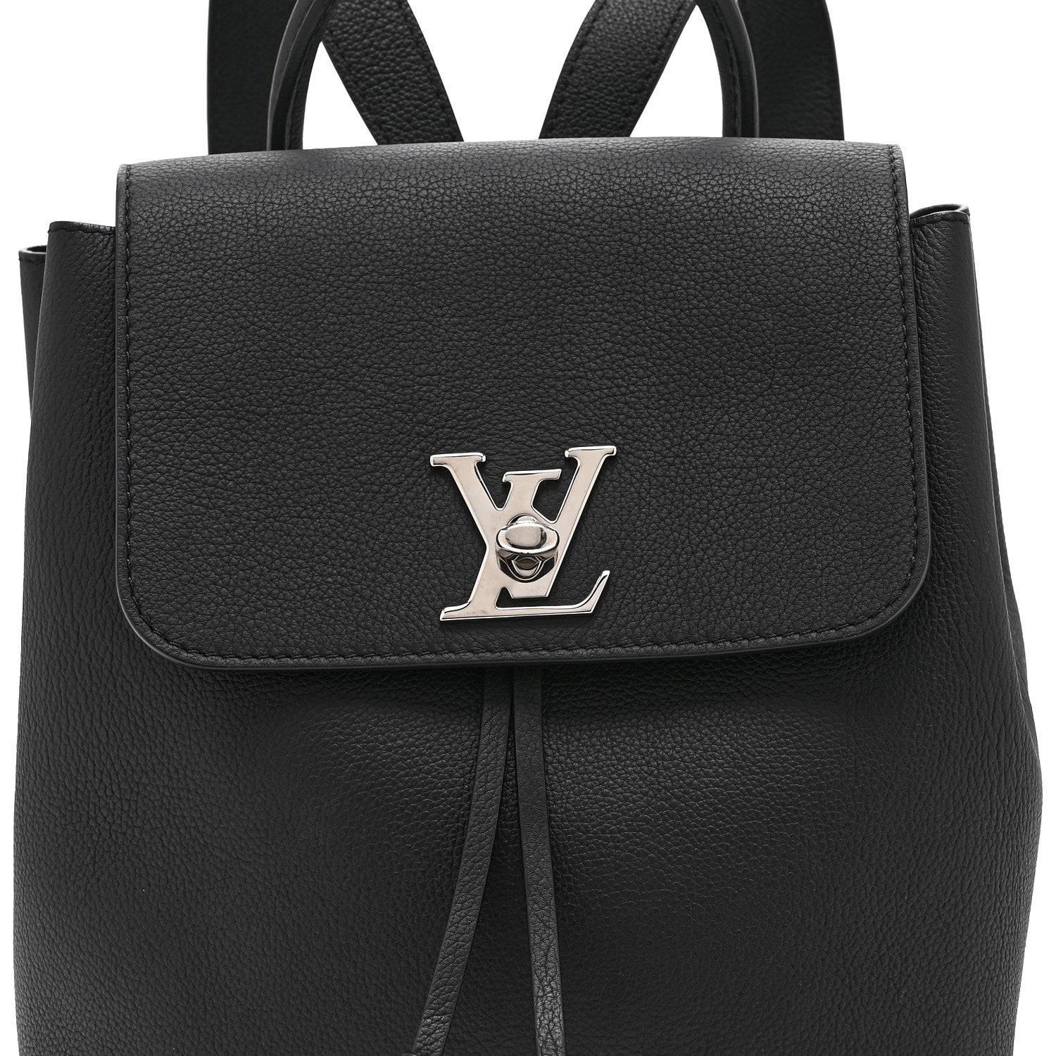 Louis Vuitton Calfskin Lockme Backpack Black 8 of 10