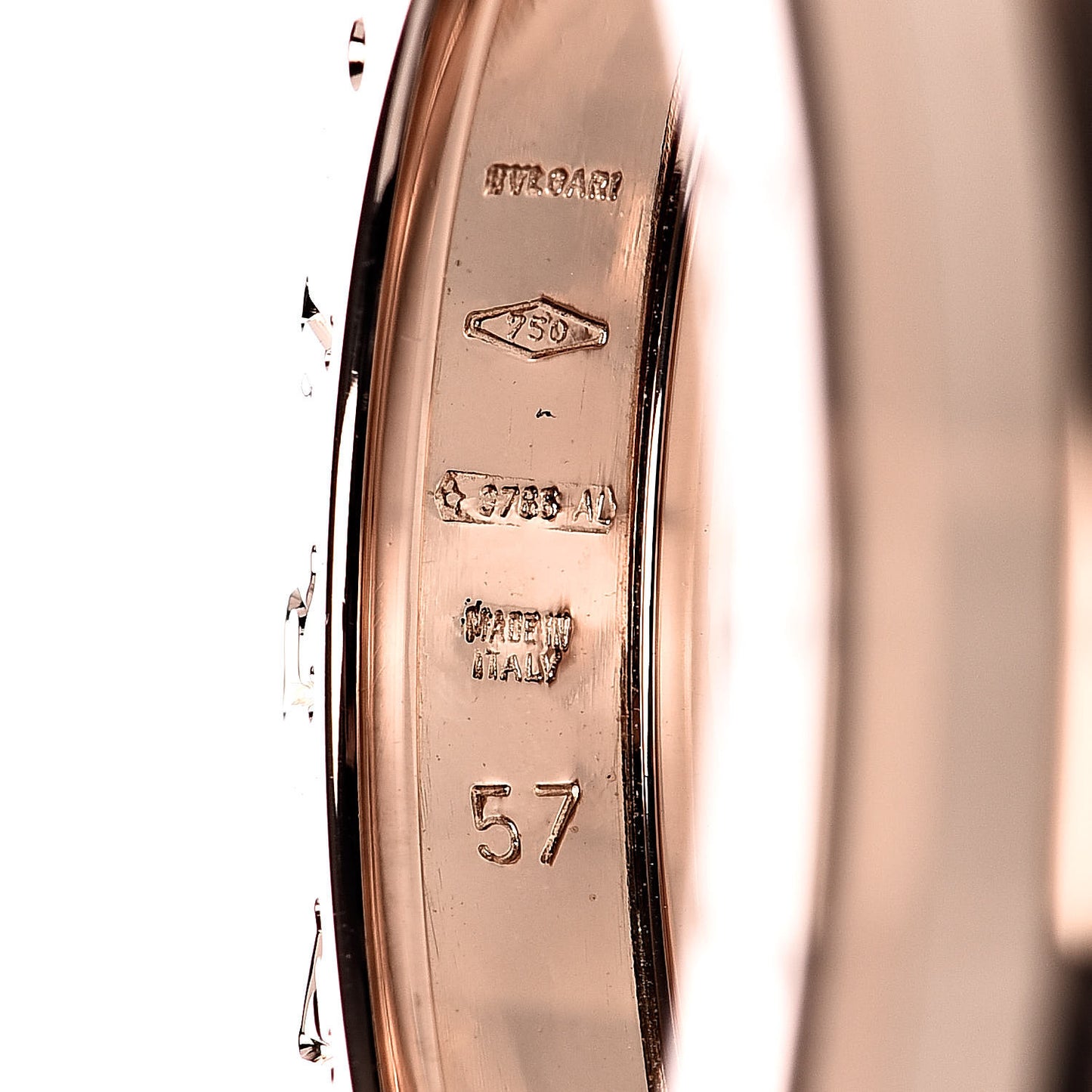 18K Rose Gold B.Zero1 One-Band Ring 57 8