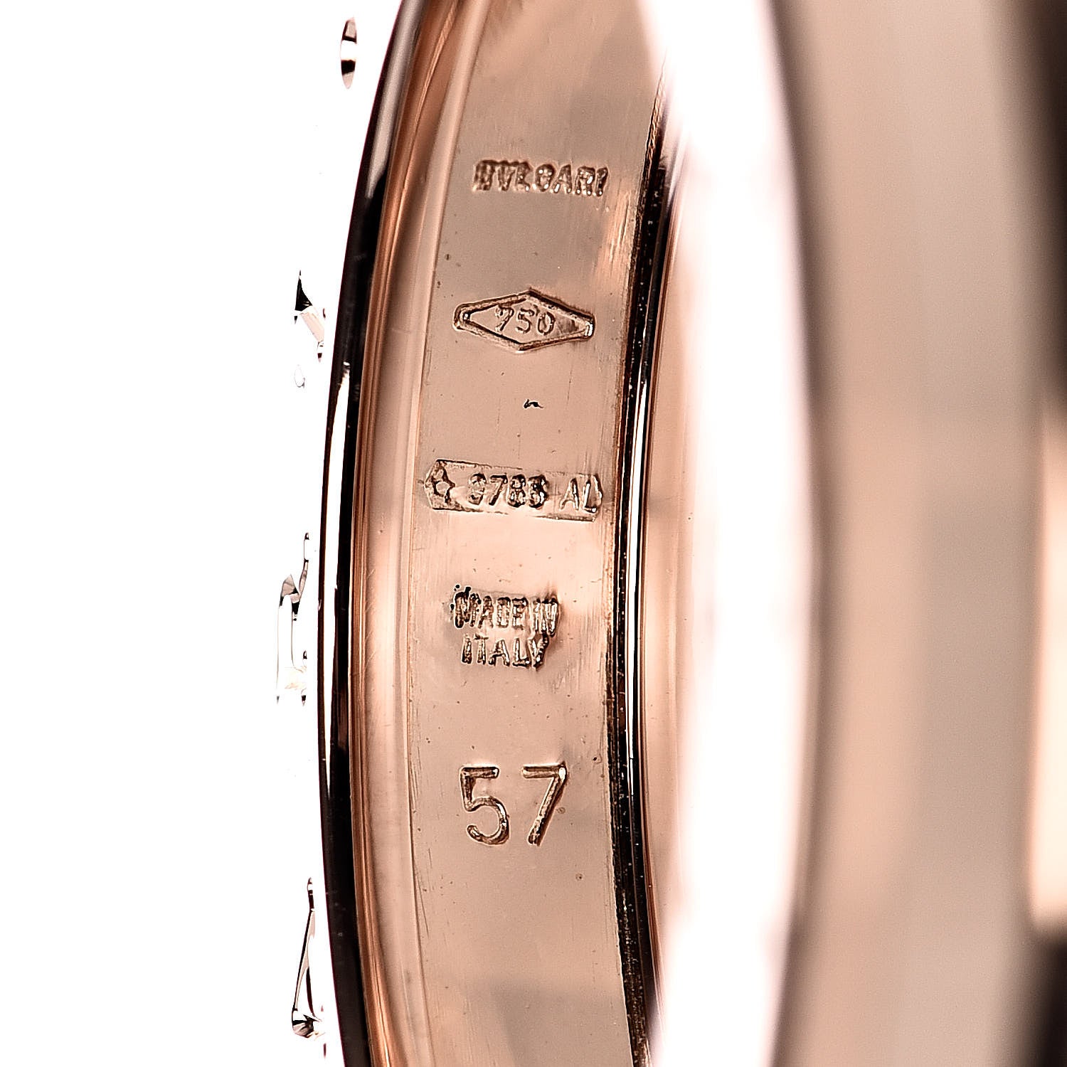 Bulgari 18K Rose Gold B.Zero1 One-Band Ring 57 8 5 of 5