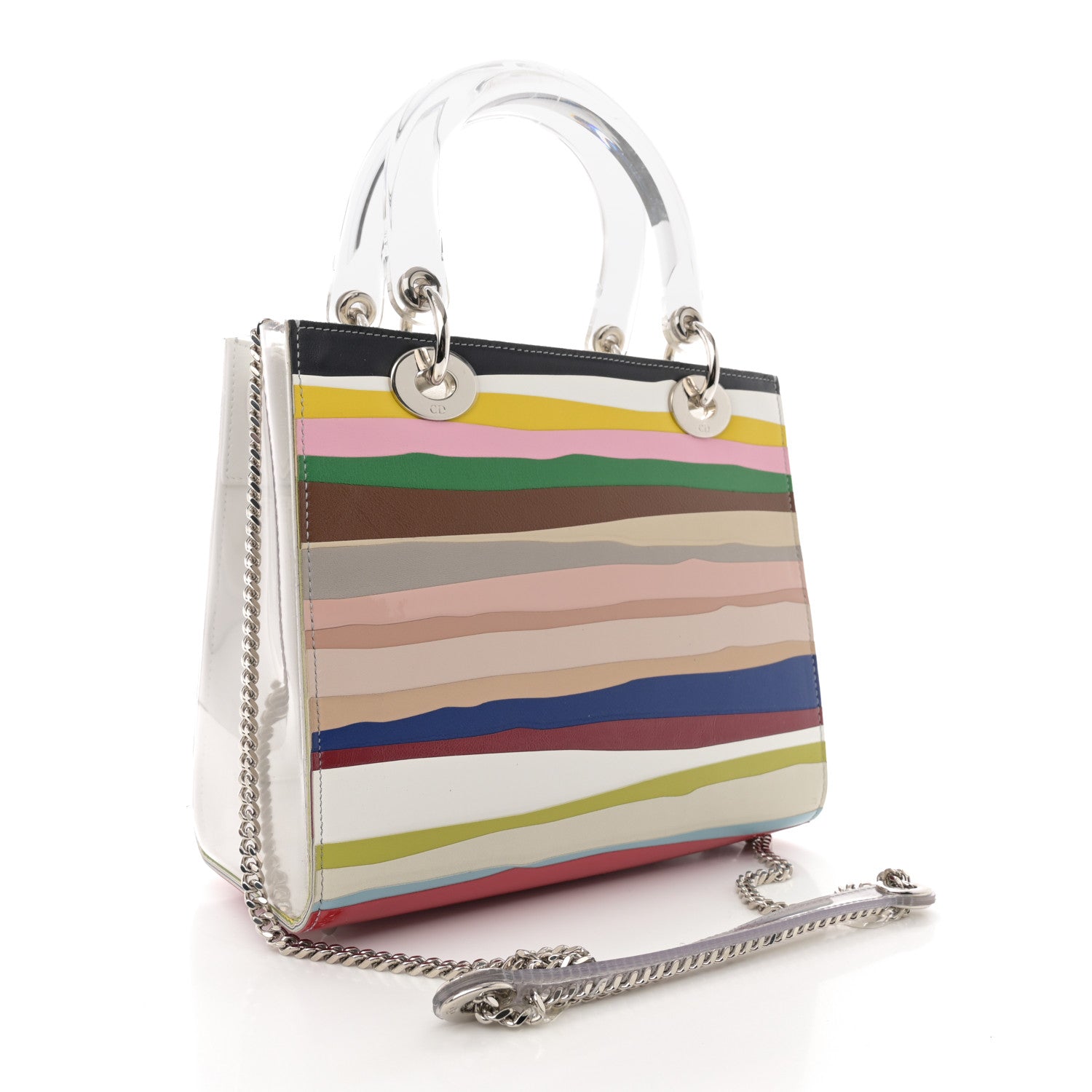 Christian Dior X WANG GUANGLE Technical Fabric Acrylic PVC Medium Lady Dior Multicolor 3 of 13