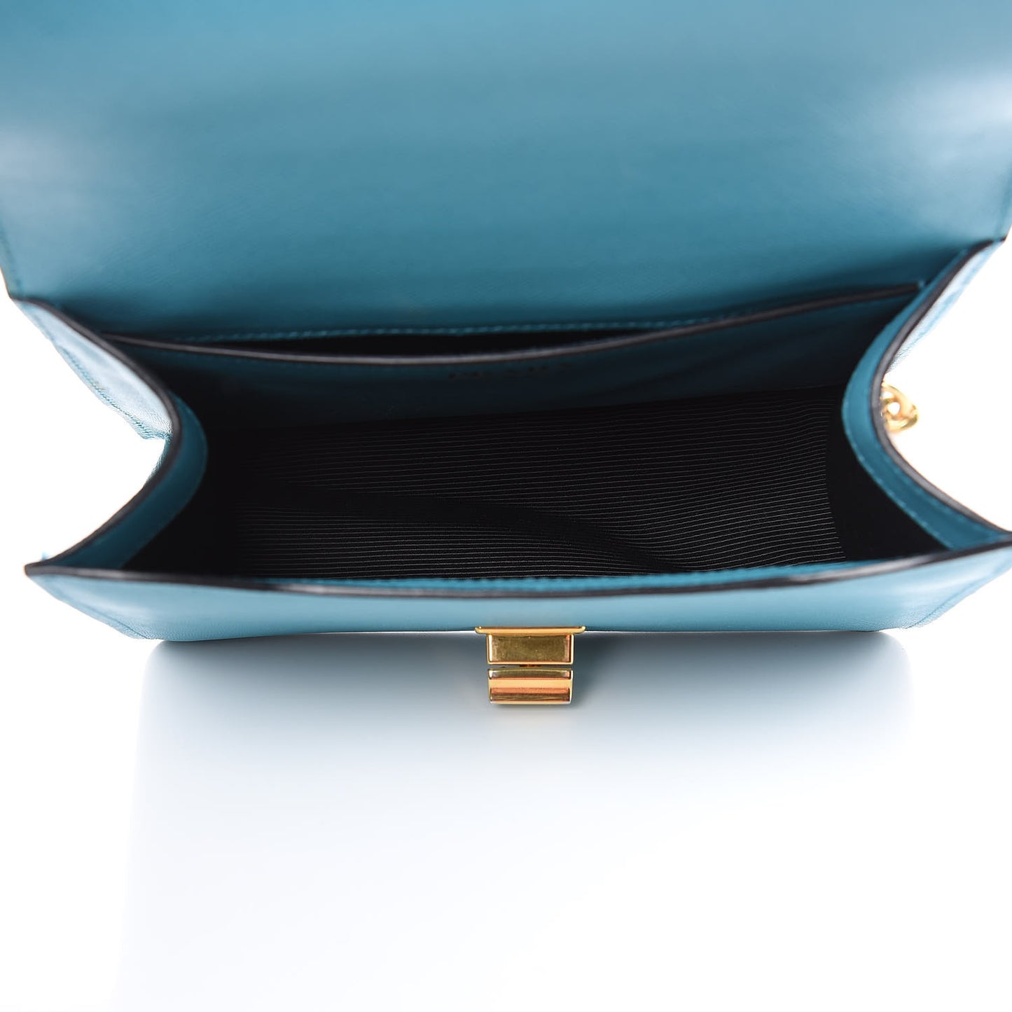 Saffiano Lock Crossbody Turchese