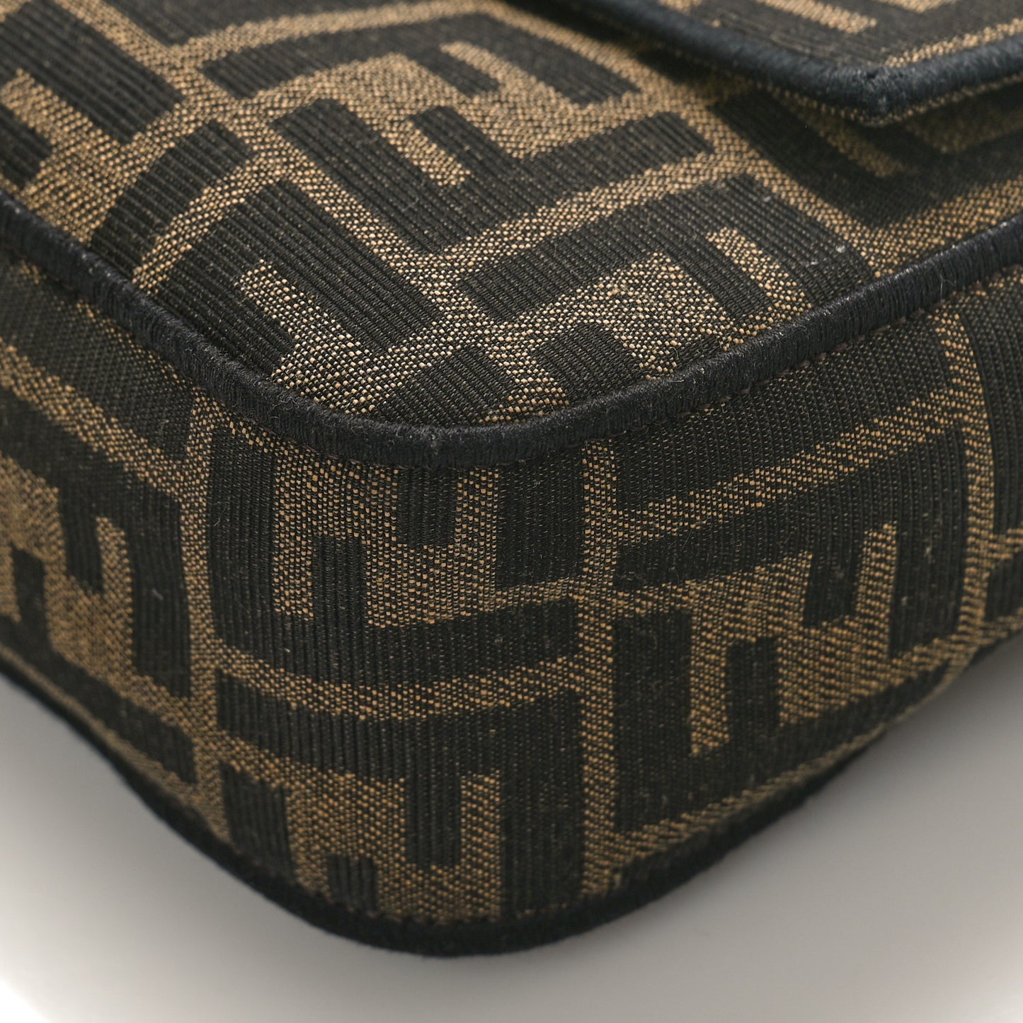 Fabric Jacquard FF 1974 Medium Baguette Tobacco Moro Black