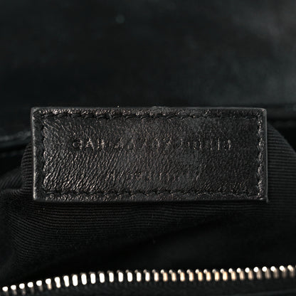 Saint Laurent Calfskin Y Quilted Monogram Toy Loulou Crossbody Bag Black 8 of 12