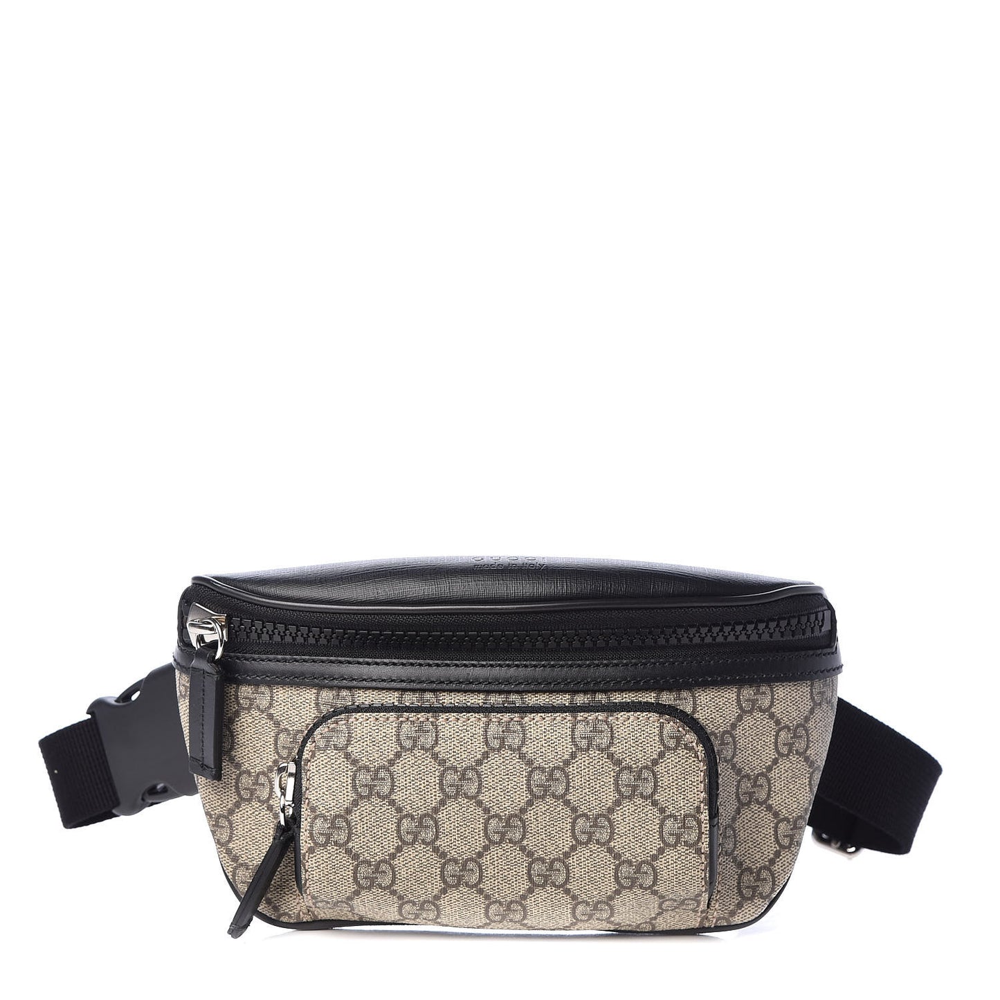 GG Supreme Monogram Belt Bag Black