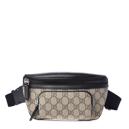 Gucci GG Supreme Monogram Belt Bag Black 1 of 9