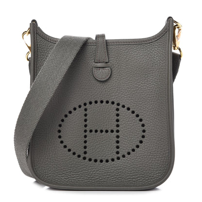 Hermes Taurillon Clemence Evelyne TPM Vert De Gris 1 of 9